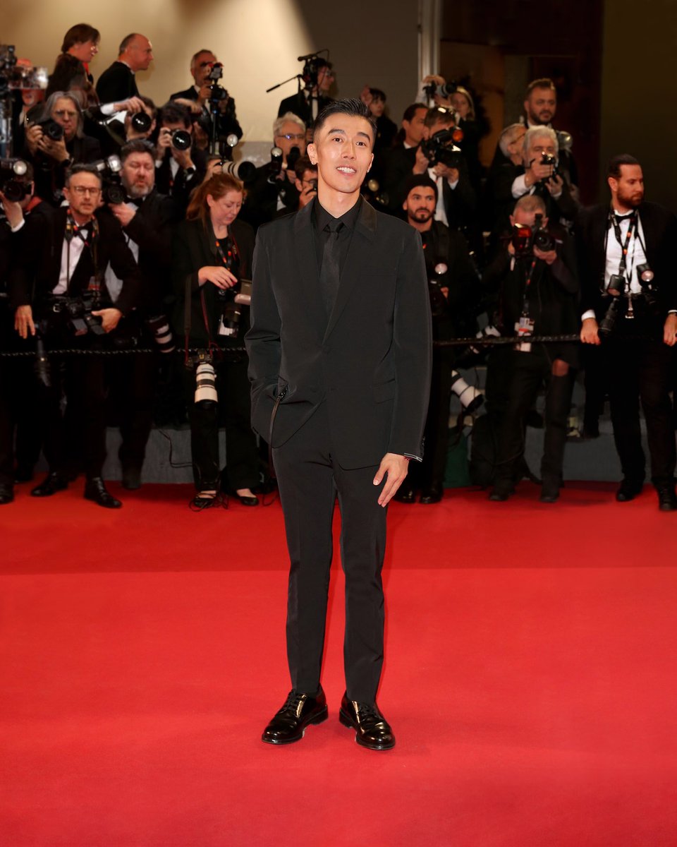 Zhou You in #Prada while attending the 'Oh, Canada' red carpet at the 77th annual Cannes Film Festival. #PradaPeople #Cannes2024