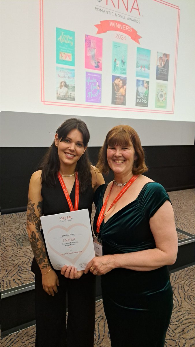 Had a fab time at the RNA awards last night. Very honoured that The Little Board Game Cafe was shortlisted. Congrats to all the winners! And thanks to the organisers and my lovely publishers @AriaFiction. #tuesnews @RNAtweets