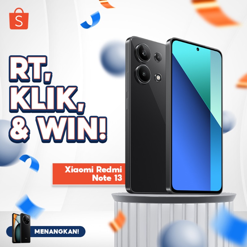 ShopeeID's tweet photo. ✨ GIVEAWAY Redmi A3 ✨

Hari ini mimin mau GIVEAWAY REDMI A3 senilai 1,2JT! Mau dong?

Caranya:
- FOLLOW  @ShopeeID
- RT &amp; LIKE tweet ini
- Klik banner di bawah ini
- REPLY pantun pakai kata "SHOPEE"

GOOD LUCK 🧡