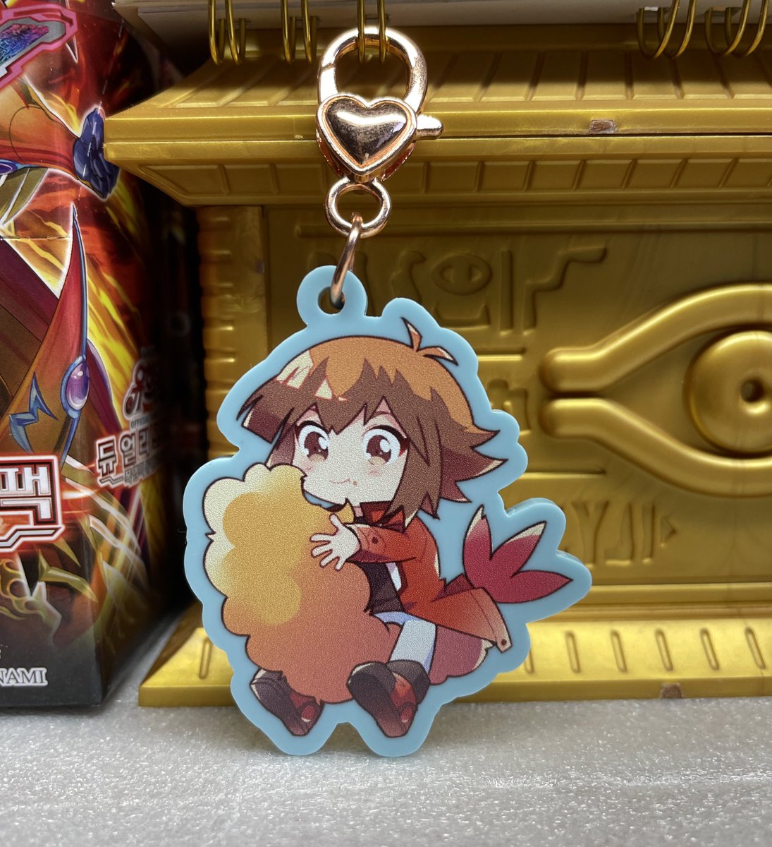 YZ06YUGIOH's tweet image. お試しで作ったアクキー可愛く仕上げてもらえて満足している~~