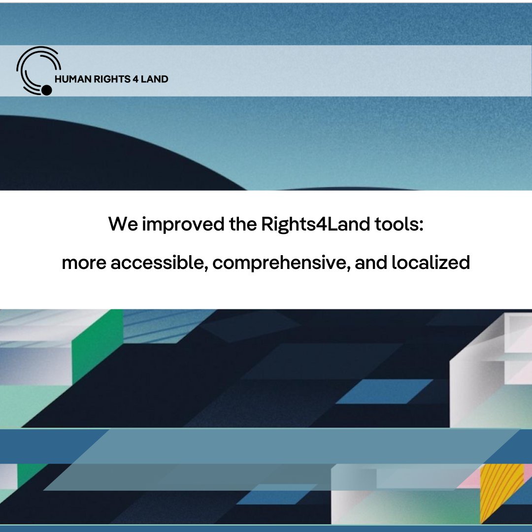 #Rights4Land tools were revamped to include regional #HumanRights instruments and further equip #activists and #governments with information critical to upholding #LandRights 🔍Explore the improved tools now 👉 bit.ly/4bDqejV
