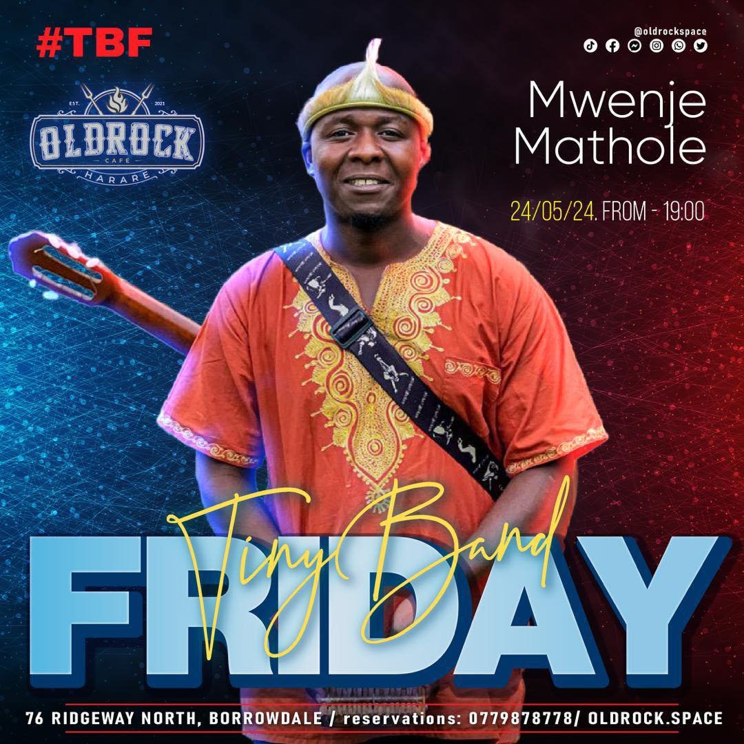 oldrockspace's tweet image. Tiny Band Friday is calling your name! Come and listen to Mwenje Mathole live this Friday. Tag a friend who needs to join you! #OldRockCafe #Tinybandfriday #tbf #MakeItAParty #LiveMusicZimbabwe