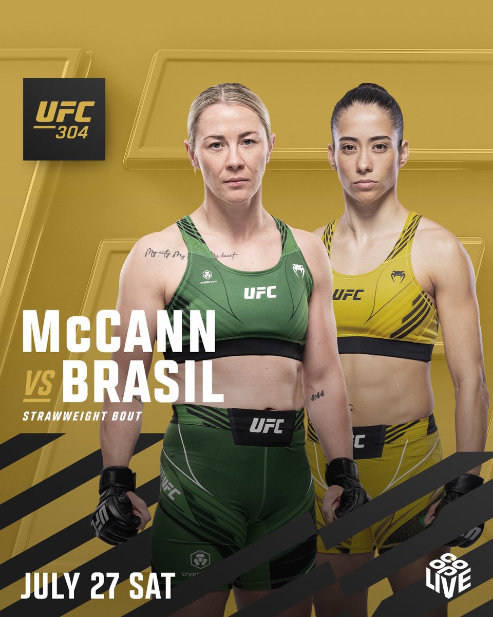 Molly in Manchester! @MeatballMolly vs Bruna Brasil is official for #UFC304! Get ticket updates 🎟️ ufc.com/manchester