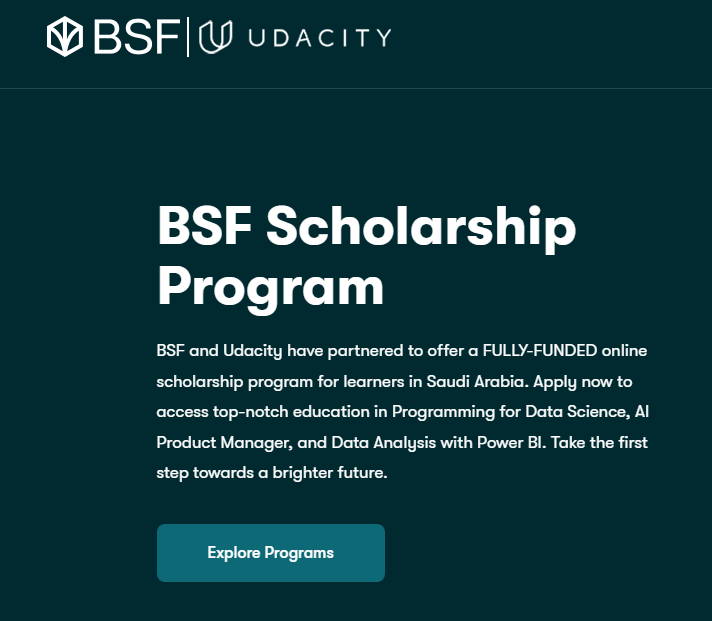 Sa4d_k1's tweet photo. البنك السعودي الفرنسي  بشراكة مع يوداستي فتحوا التقديم لمنح شهادات نانو (Nanodegree) جديده ورائعة للمهتمين بعلم البيانات والذكاء الاصطناعي وهي: 
- البرمجة لعلوم البيانات (Programming for Data Science)
- مدير منتجات الذكاء الاصطناعي  (AI Product Manager)  
- تحليل البيانات وتصويرها (Data Analysis and Visualization)

مدة البرنامج 3 شهور ويبدا في تاريخ 16 جولاي والبرنامج مرن وهو عن بعد ويطلب 10 ساعات عمل اسبوعيا ومفيد لحديثين التخرج او اصحاب الخبرة والباحثين عن عمل
التقديم ينتهي في شهر June 
رابط التقديم: https://t.co/YWxnd4FYiy

تفاصيل اكثر عن البرامج موجودة في رابط التقديم