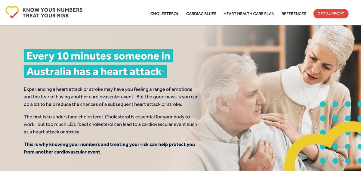 Unlock the power of heart health with @HeartSupportAus Their initiative 👇knowyournumberstreatyourrisk.com.au, empowers you to understand your risks and take charge of your well-being. Join the movement today! 📷 #HeartHealth #KnowYourNumbers @c_verdicchio @JRedHeart @OzCvA @CHFofAustralia