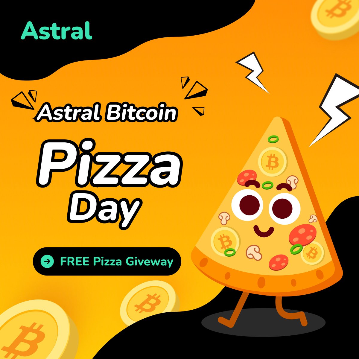 🎉🍕 Celebrate Bitcoin Pizza Day with us! 🍕🎉

We're giving away FREE pizza! To enter:

1⃣ Like this tweet ❤️
2⃣ Comment below why you love Bitcoin! 📝

Everyone has a chance to win! 🍀🍕

#BitcoinPizzaDay #FreePizza #CryptoCelebration