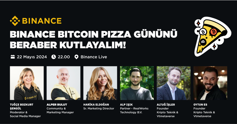 Binance_Turkish's tweet photo. #BinancePizza canlı yayınımıza katılın, 2.000 $FDUSD ve daha fazla ödülden faydalanın. 🍕

🗓️ 22 Mayıs 2024
⏰ 22.00
📍https://t.co/ojNlOQg6Mi

@tuuceb moderatörlüğünde , @harikaeldogan , @allinbnb, @AlppIsik, @oytun86 ve @altugisler'in katılacağı bu yayını kaçırmayın.