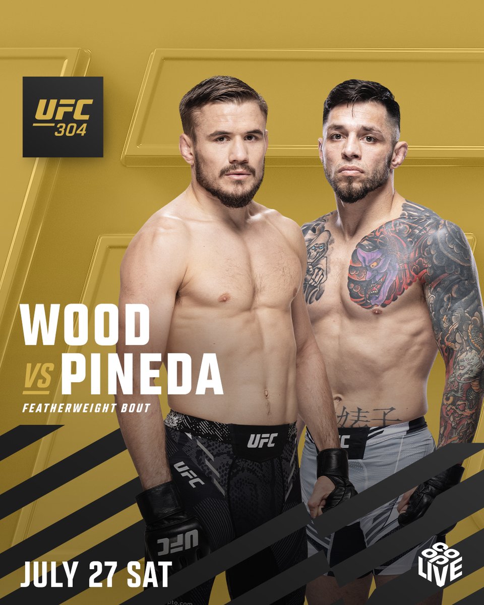 Nathaniel Wood heads up to Manchester! 🇬🇧 @TheProspectMMA vs @DanielPitPineda 🇺🇸 is signed for #UFC304! 🎟️ ufc.com/manchester