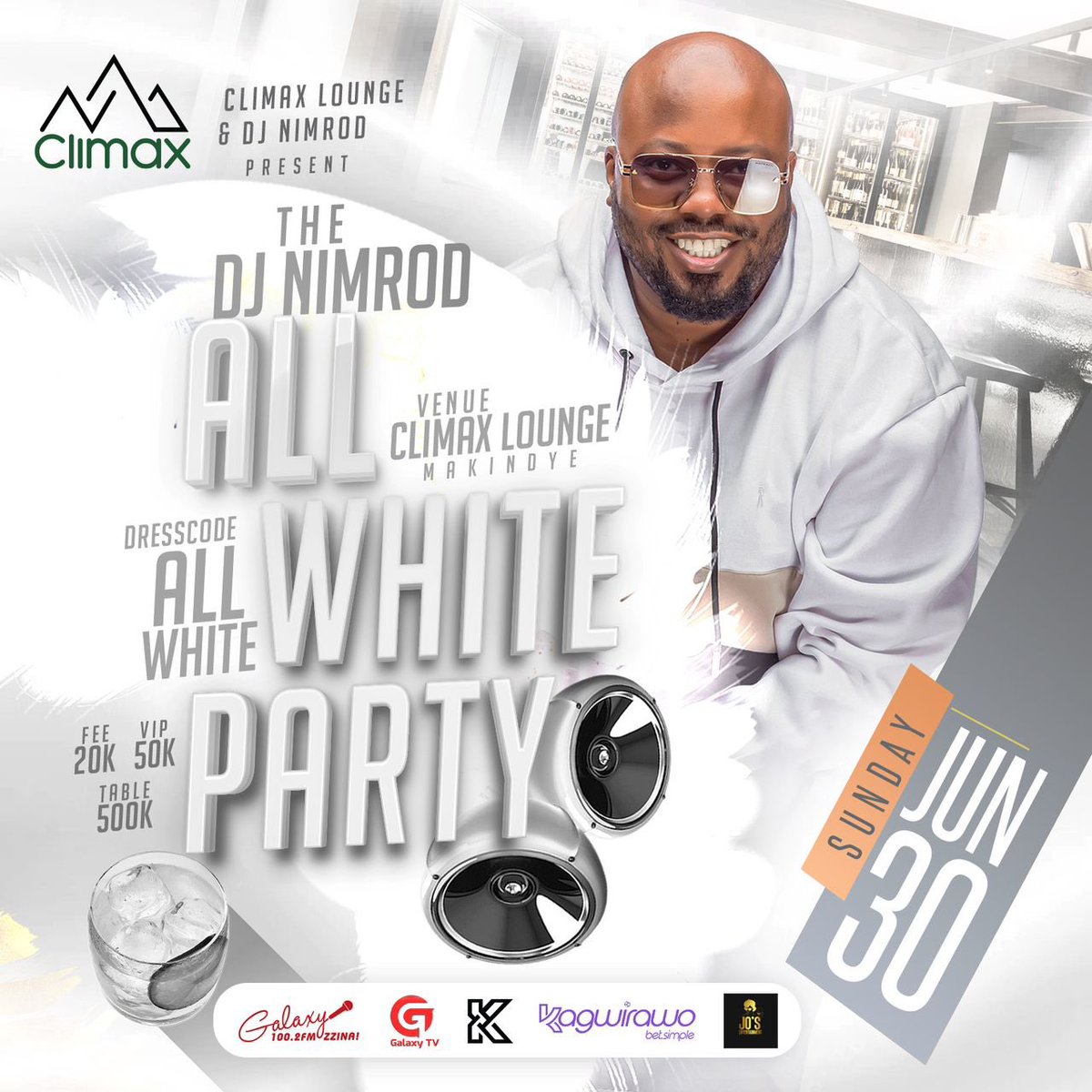 The #DJNimrodAllWhiteParty is back 💃 Mark your calendars, 30th June, 2023