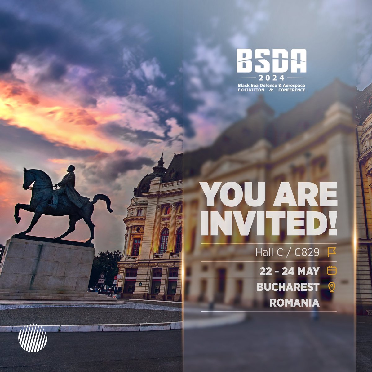 You are invited! Visit us and discover our pioneering defense solutions at our booth at @bsdaromania. 📍Hall C / C829 🗓 22-24 May 🧭 Bucharest, Romania #BSDA2024 🇹🇷🤝🇷🇴 #RiseForTomorrow #Roketsan