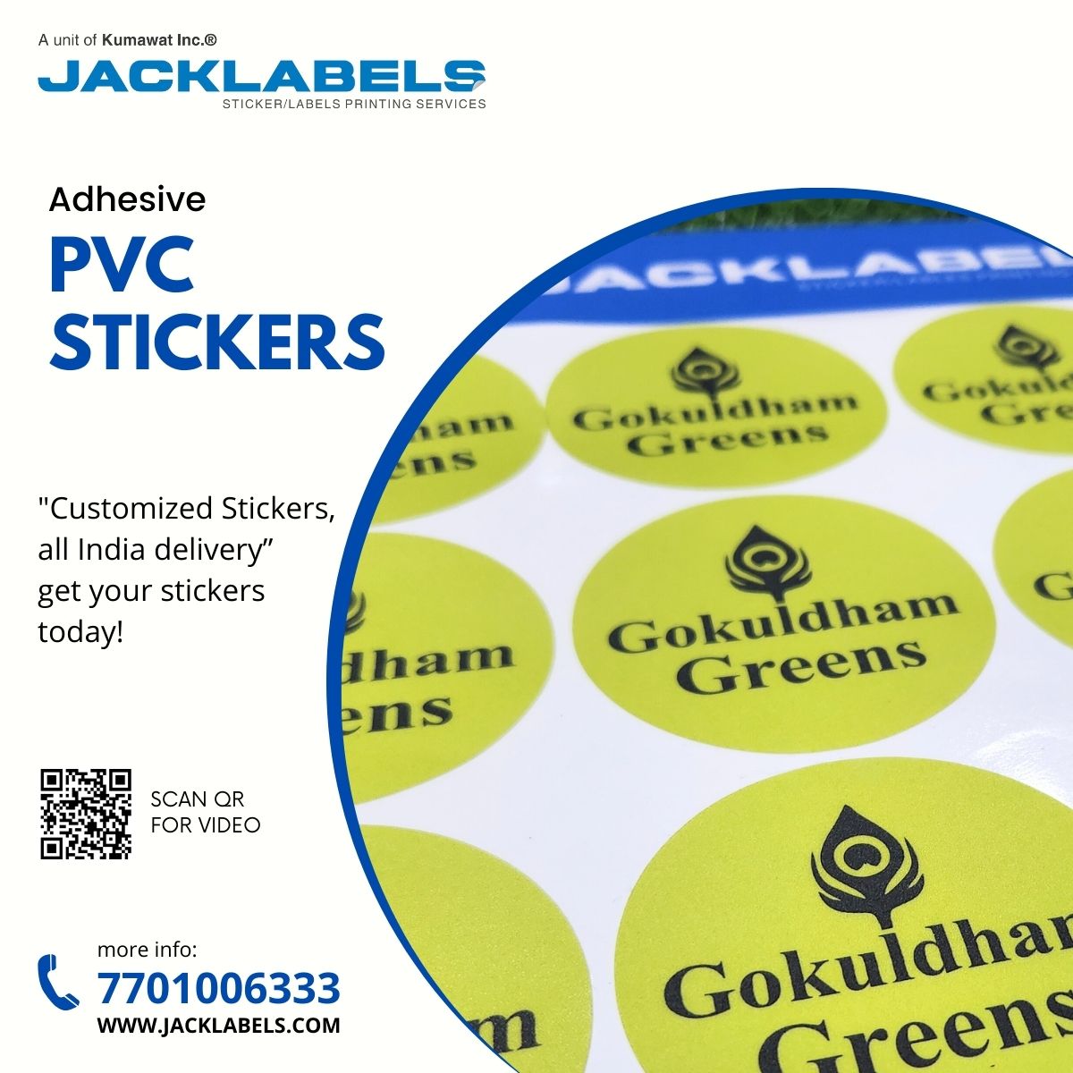 Our ultra-durable PVC Stickers survive rain, sun & more. Perfect for water bottles, laptops, or anywhere needing a tough label. Get long-lasting color & customization! #stickers #customstickers #pvc #waterproofstickers #durablelabels