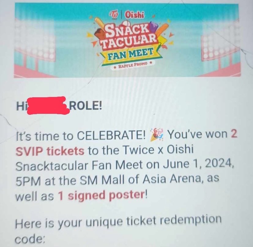 glassyul_'s tweet photo. wts lfb 

2 SVIP2 row K 1&amp;2

loc: here at sm manila yung kayang iclaim today. 

rfs: I have urgent event on June 1 :((

drop your offers!

Oishi x Twice Snacktacular Fan Meet
#TwicexOishiSnacktacularFanMeet https://t.co/EJoMLj4hhx
