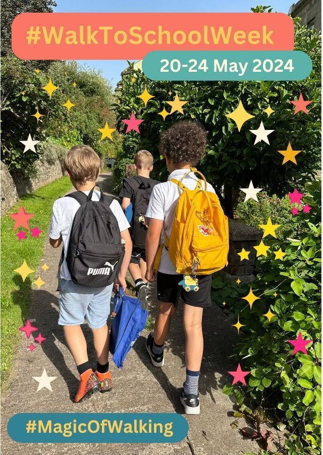 This week is #WalkToSchoolWeek 🚶‍♂️ Living Streets are encouraging us all to swap the school run for a school walk to rediscover the #MagicOfWalking 🌟 Chat with friends. Spot some nature. Get exercise. Improve mental health. Now that sounds like magic! @livingstreets #SchoolRun