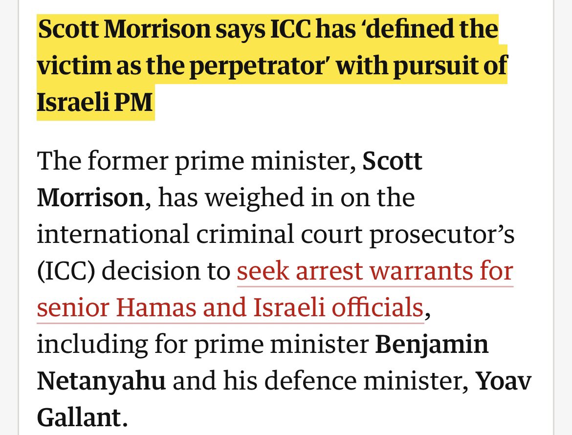 #DaveSharma and #ScottMorrison…two names that are absolutely inconsequential…demanding that @AlboMP oppose the ICC prosecution of Netanyahu. You cannot commit genocide and then hide behind antisemitism and the Holocaust.
