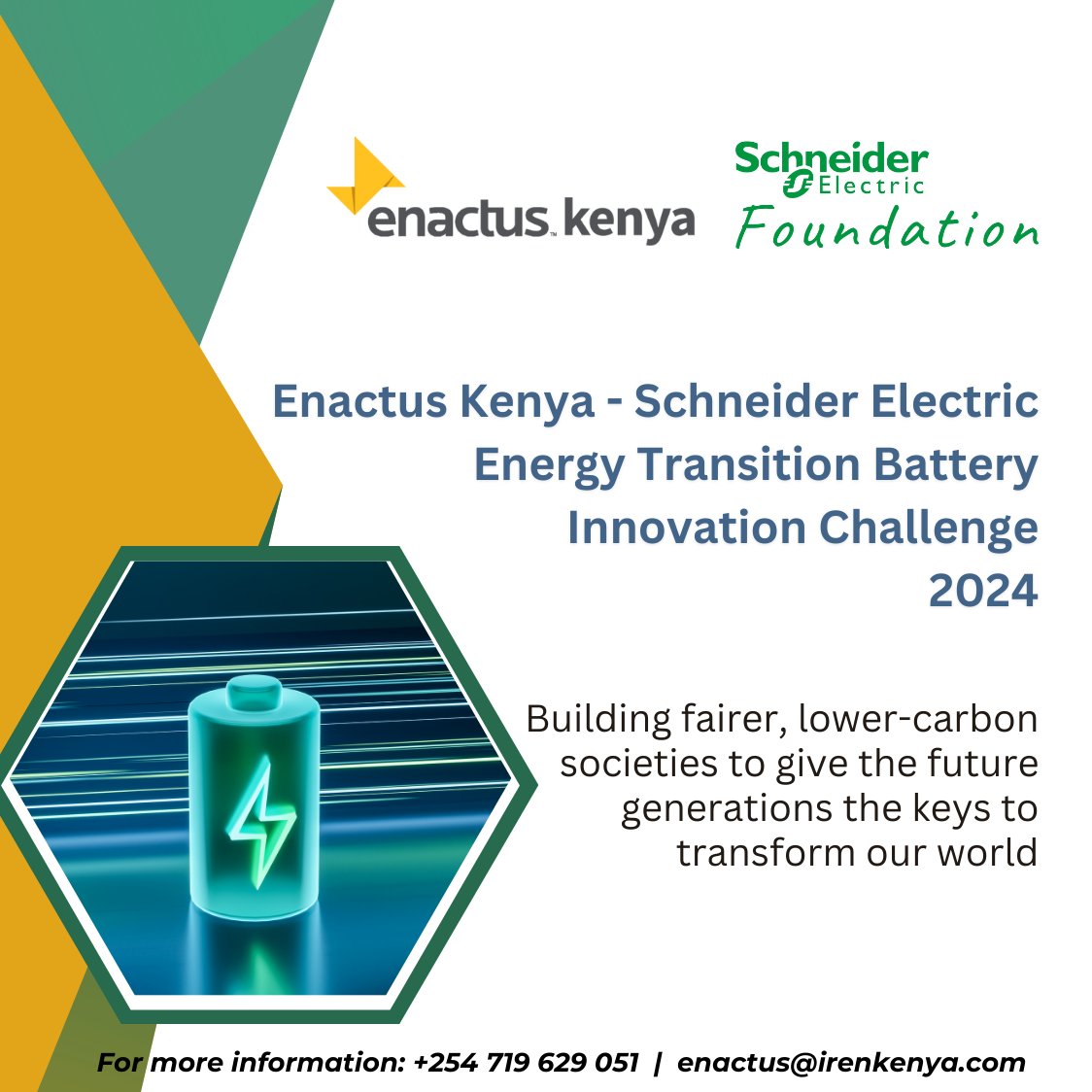 The future is electric⚡️ But how can we store all that clean energy?
Our Energy Transition Battery Innovation Challenge is sparking ideas for a more sustainable future. Together, we can empower the next generation to unlock a greener tomorrow

#EnergyTransition #BatteryInnovation