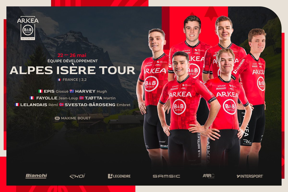 Sprinteurs, puncheurs, grimpeurs : ils auront tous une chance de s'exprimer sur l'Alpes Isère Tour. L'avant-course ⤵️ arkea-bbhotels.com/maxime-bouet-f…