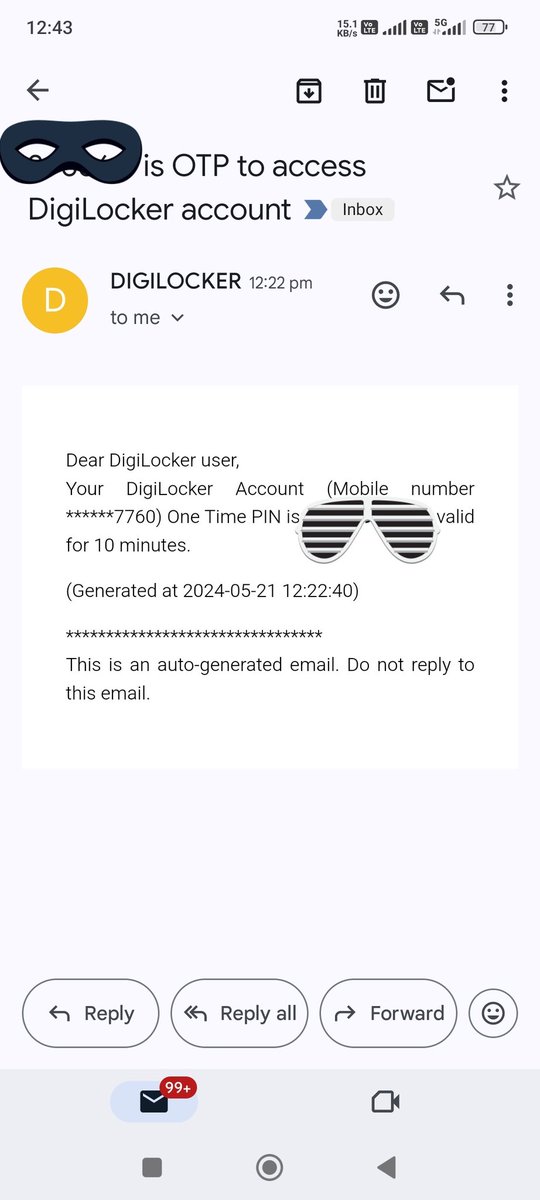 Dear @digilocker_ind someone trying to access my Digilocker. Kindly trace the IP, Location & device details to get him. Last time without received or sharing OTP to anyone an e-KYC has been successfully done with Aadhaar & I raised the dispute with UIDAI kindly do the needful.