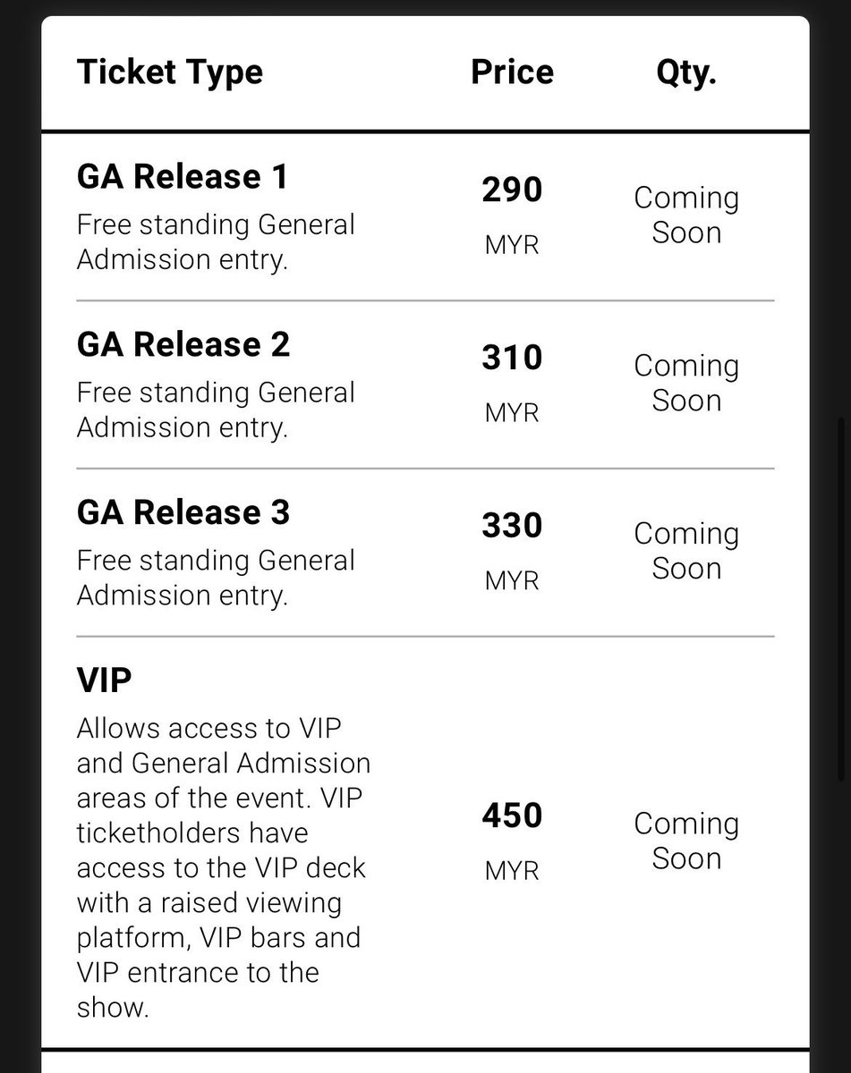 hello! im doing ticketing service for cigarettes after sex in kl

💰service charge: RM40 / per tix
🎫 limited slot
#CASLiveinKL #CASinMY #CASinKL

prev ticketing services proofs below! 
—ive been doing ticketing services for concerts since 2017 💌