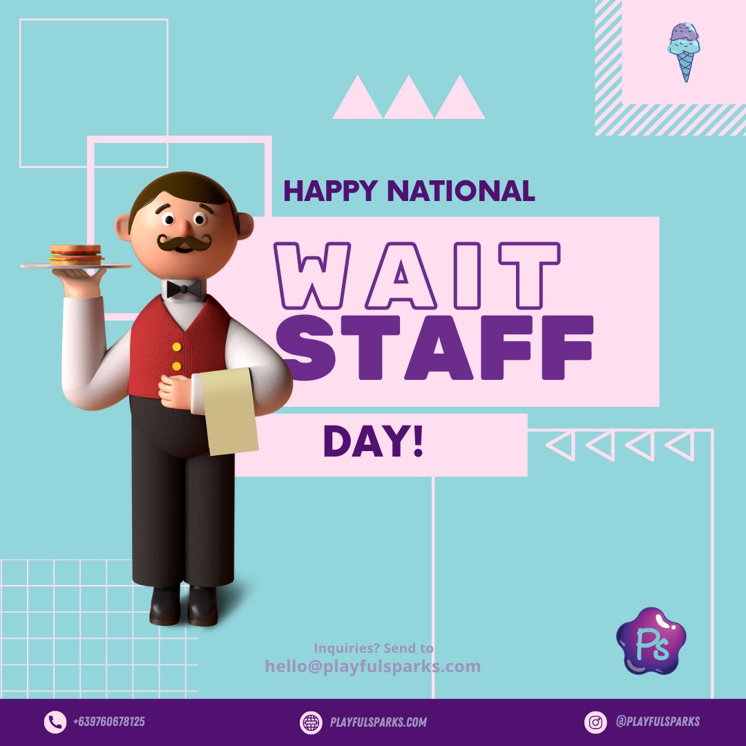 🍽️ Happy National Waitstaff Day! 🍽️

Today, we celebrate the amazing waitstaff who serve us with a smile, making our dining experiences special. 

#NationalWaitstaffDay #Kindness #ServiceWithASmile #ChildrensBooks #PlayfulSparks #Values #Education #BooksForKids #Storytime