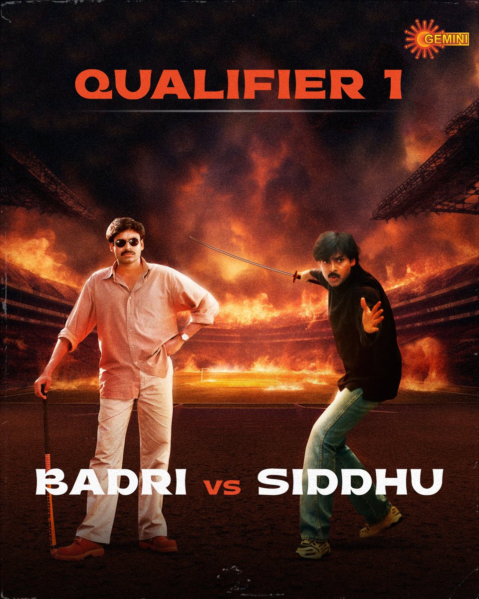 Best vs Best 🥵🥵🥵.
HyderaBadri 🆚 Bengal Tiger 🔥🔥.
Powerful entertainment ki ready ayipondi.🔥💥

#GeminiTV #SRH #IPL #SRHvsKKR #Badri #Khushi #Pawankalyan #ComeHomeToGemini #GameOn