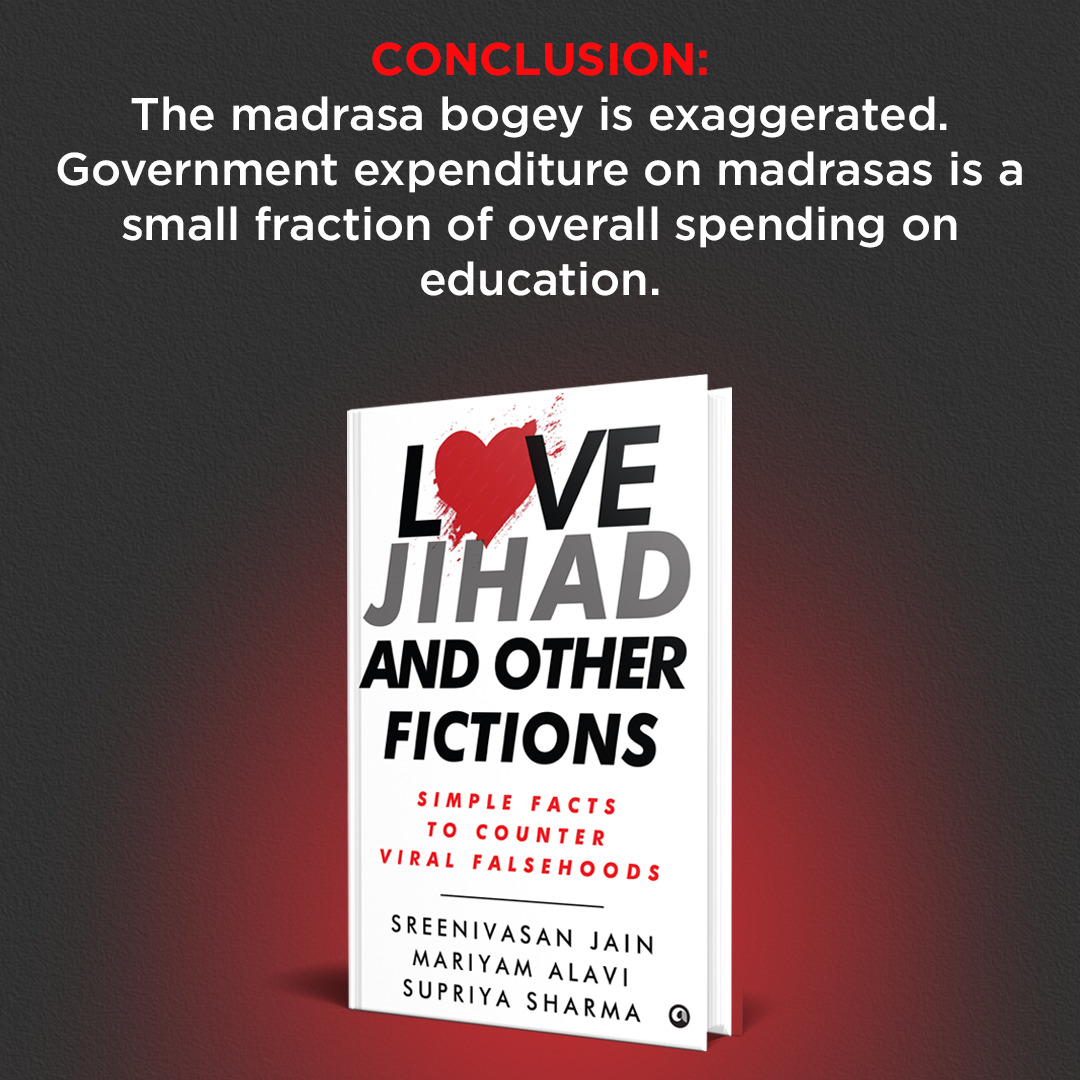 'The Hindu Right asks: why does the government lavish funds on Muslim religious seminaries to teach the Quran when the Gita cannot be taught in schools?...It is true that madrasas get government funds in India. The Constitution allows them to. Article 28 of the Constitution bans