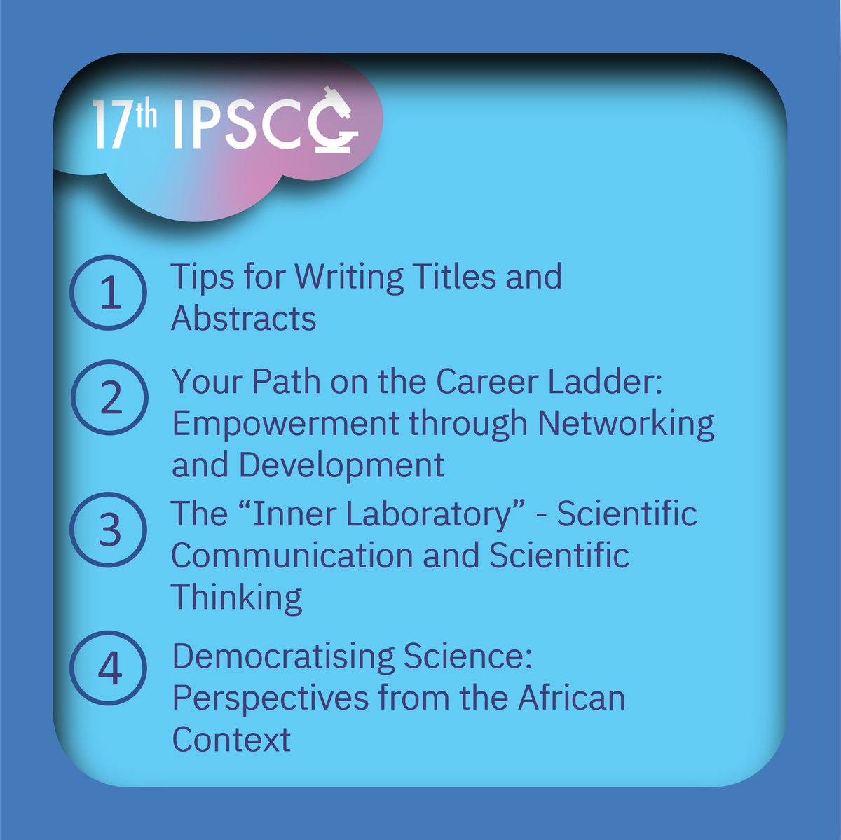 Register now for the workshop session at the 17th IPSCC! More information about the workshops at ipscconference.org/workshops