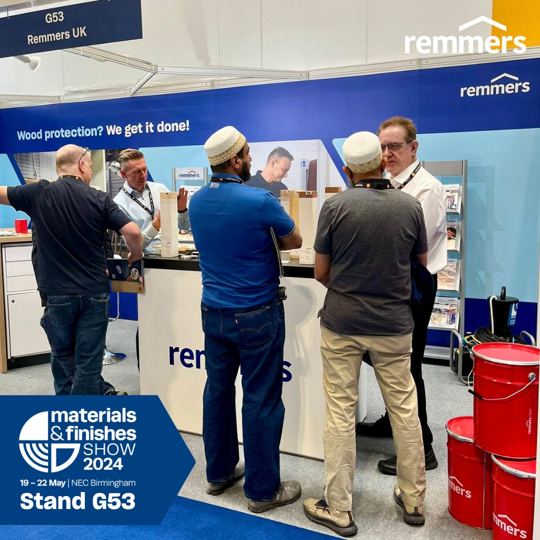 2 Days Done - 2 To Go!
Thank you to everyone who has visited our stand at the <a href="/MAF_Show/">Materials & Finishes Show</a>  over the last couple of days……it’s been great to meet you all.
Make sure you drop by Stand G53 to find out more about our product range!
Wood Protection?  We get it done!
#lets_getitdone