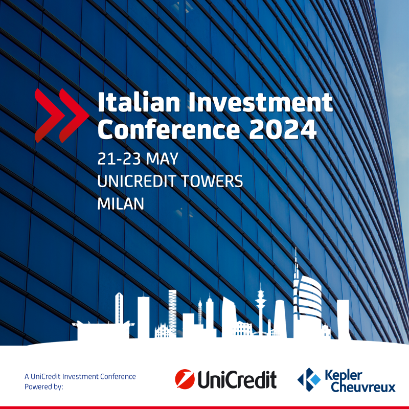 UniCreditEurope's tweet photo. ๐ข Doors are open for the 2024 edition of the ๐๐๐ฎ๐น๐ถ๐ฎ๐ป ๐๐ป๐๐ฒ๐๐๐บ๐ฒ๐ป๐ ๐๐ผ๐ป๐ณ๐ฒ๐ฟ๐ฒ๐ป๐ฐ๐ฒ โ the primary platform in Italy, jointly hosted by #UniCredit and #KeplerCheuvreux, to access the equity capital markets.
๐ 21/5 - 23/5 @ #UniCreditTower