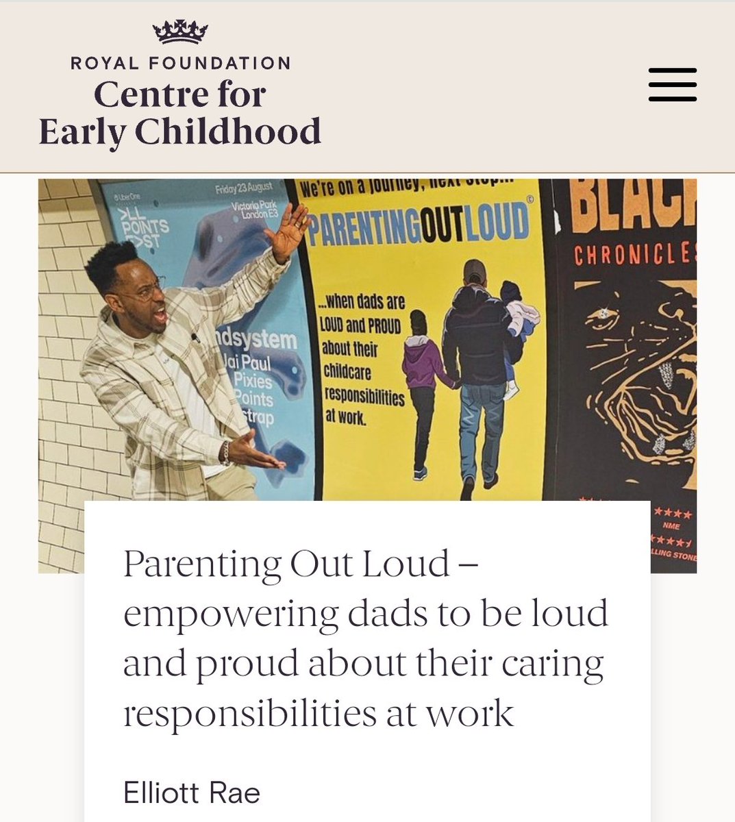 Parenting Out Loud has made it to the Palace! A pleasure to write this article about working dads for @KensingtonRoyal's @Earlychildhood. Read full article here: …inesscase.centreforearlychildhood.org/opportunities/… #CaseForEarlyChildhood #ParentingOutLoud
