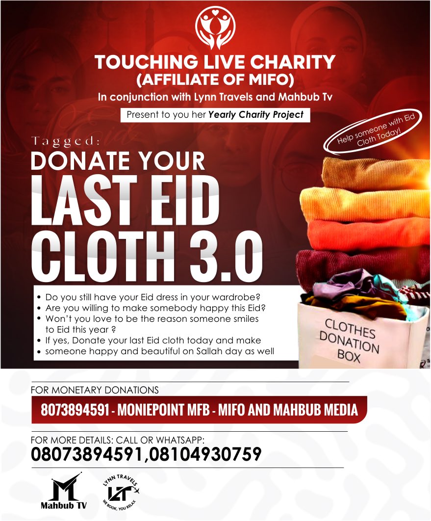 You don’t have a cloth to donate ? Then be of help on how to make picking the clothes easy 🙏 by donating some token Monetary Donations is also needed, To pick up clothes from different locations needmoney,to pack the clothes need money, to transport it need money,Nothing is sma