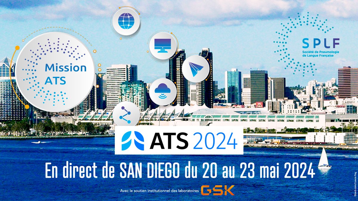 🫁⚡️Mission #ATS2024 en direct de San Diego 
Aujourd'hui 17 nouveaux résumés disponibles pour tous.tes
👉splf.fr/ats-2024/
#Bpco #Endoscopie #ImagerieThoracique
#InfectiologieRespiratoire
#MaladiesVasculairesPulmonaires…
<a href="/PneumoCphg/">cphg</a>
<a href="/ajpo2/">AJPO2 - Jeunes Pneumologues</a>
<a href="/GAVSPLF/">GAVO2 SPLF</a>
<a href="/GETIF_SPLF/">GETIF_SPLF</a>
<a href="/LuuLyAPM/">Luu-Ly Do-Quang</a>