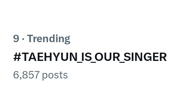 🇮🇩 Indonesia Trends | 240521

#TAEHYUN_IS_OUR_SINGER is currently trending #9 in Indonesia!

WE ARE PROUD OF TAEHYUN 
#TAEHYUN <a href="/TXT_members/">TOMORROW X TOGETHER</a>