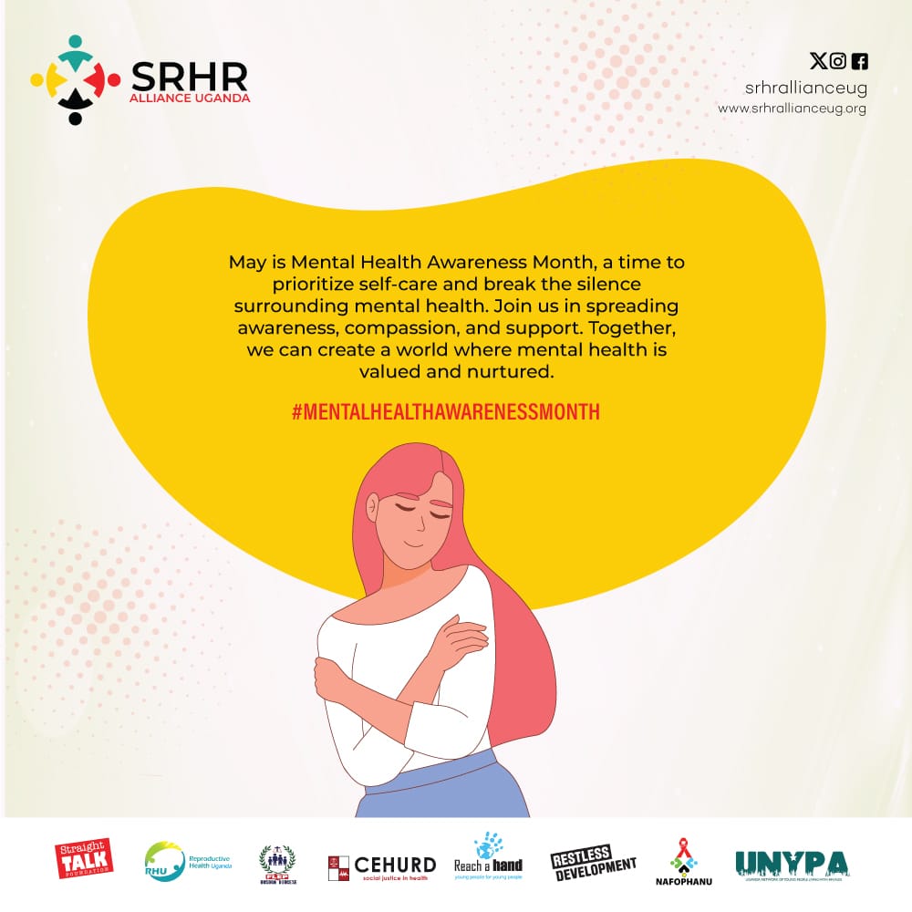 It is time for you to focus on the one thing that should matter the most in your life - Your mental health. Prioritise self care & encourage those around you to be mindful of their mental wellbeing. #MentalHealthAwareness #SRHR4All #ADH4All