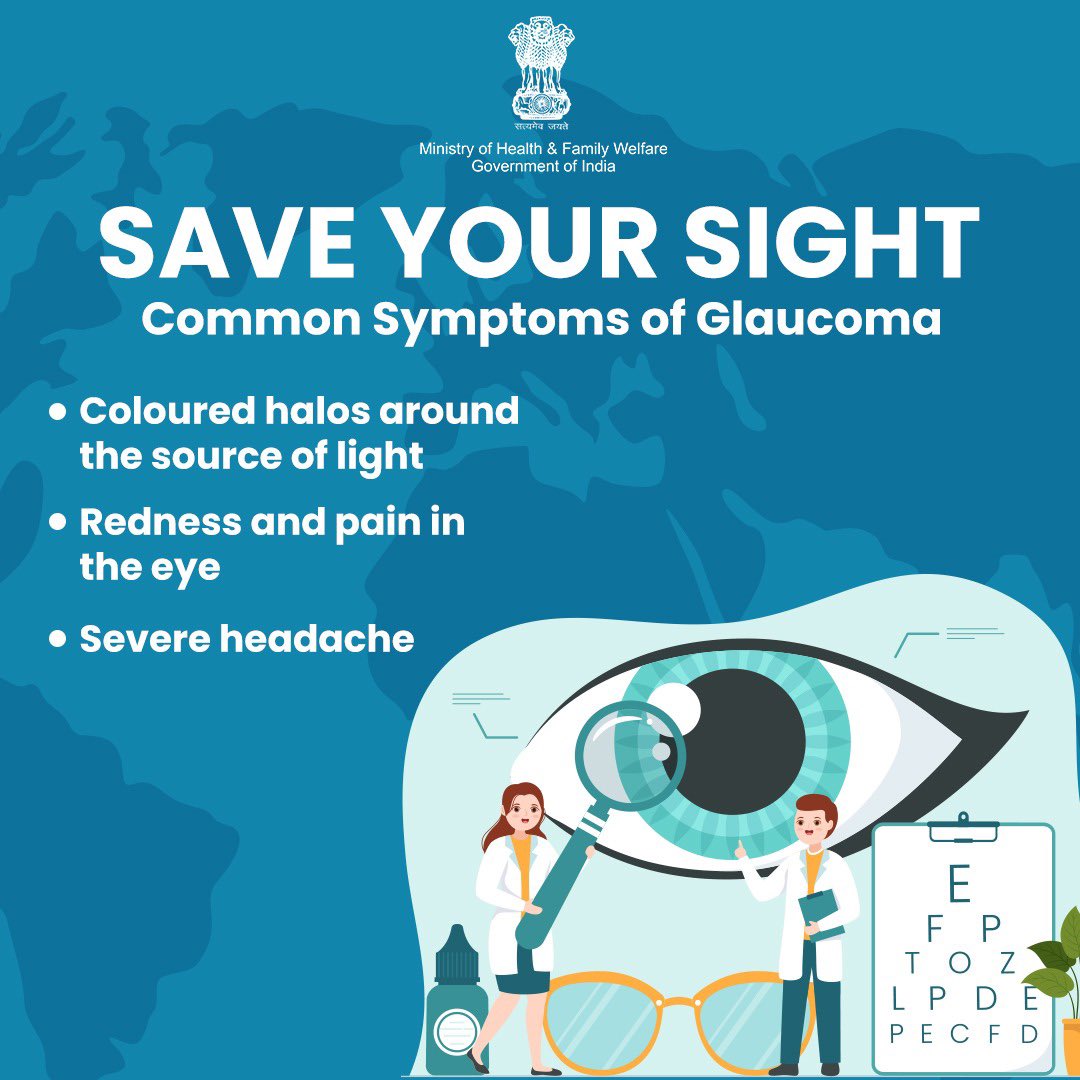 Guard your vision: Recognize the signs of Glaucoma and protect your eyesight. Stay informed, stay vigilant! . . #HealthForAll #EyeHealth