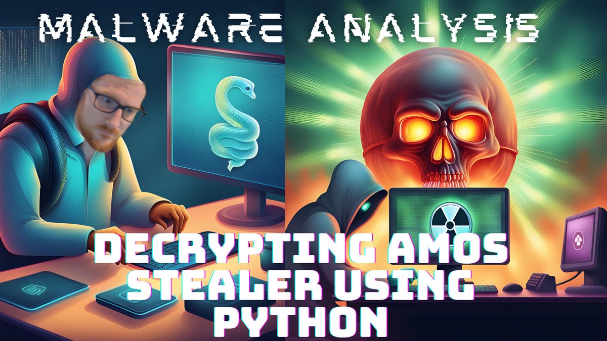 Just released 🎉: Threat actors recently registered many fake Homebrew domains to serve Atomic MacOS Stealer (AMOS). Let's dive into this malware variant, look at some dynamic analysis, and then dive into how we can decrypt its strings using Python. youtu.be/as5iq7tKZzk