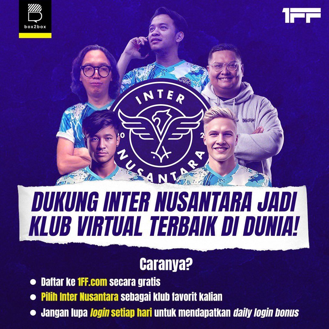 Box2BoxBola's tweet photo. WEEKLY LEADERBOARD TOP TRAINERS ๐ฅ
Terima kasih para #AnakInterN yang sudah nge-train. Kayaknya masih butuh dilatih nih biar para pemain @InterNusantara bisa main bagus terus bisa menang di @1FFOfficial ๐ญ๐๐ป
Buat yang mau ikutan, yuk bisa join ke sini ๐ซถ๐ป
https://t.co/D1Nnz3OxZQ https://t.co/YUL8pfvYcx