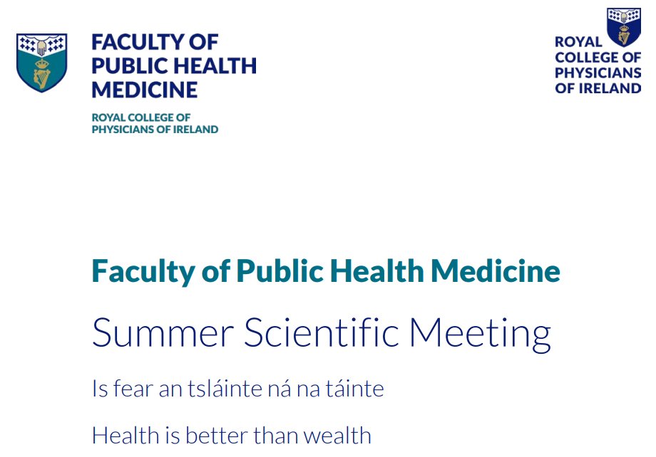 This week we're attending the @RCPI_news Faculty of Public Health Medicine Summer Scientific Meeting, with oral and poster presentations on #BowelScreen, #BreastCheck, #HPV self-sampling, health promotion initiatives and our Patient and Public Partnership. #ChooseScreening