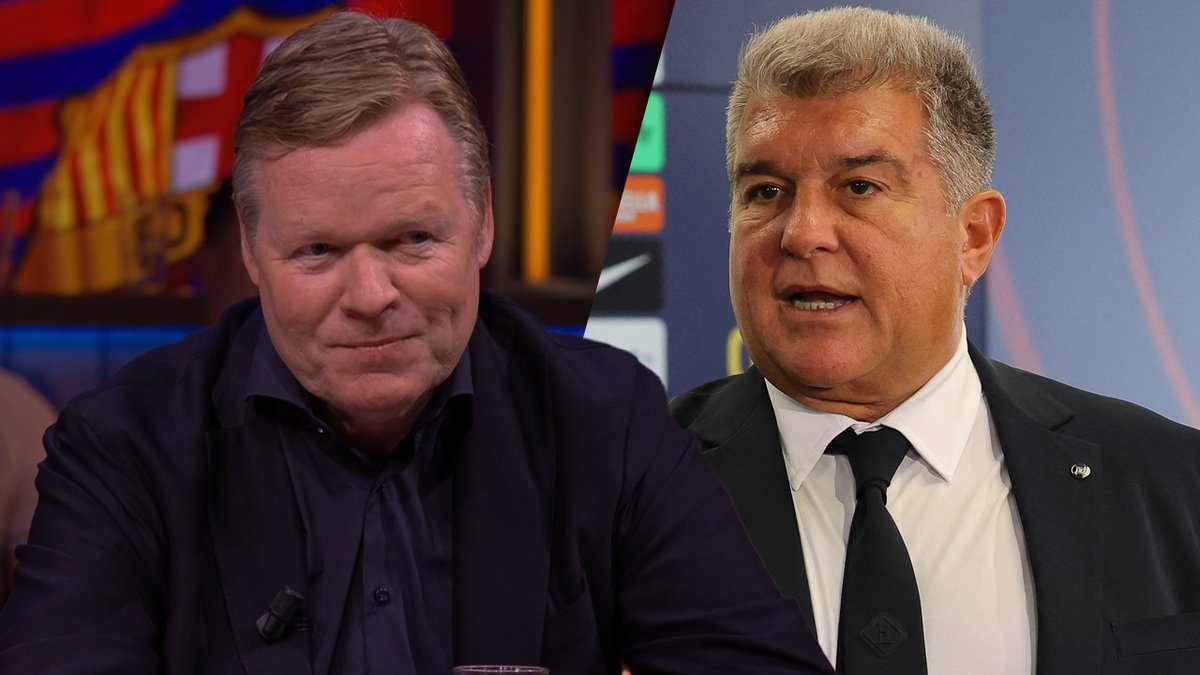 vandaaginside's tweet photo. Is Joan Laporta volgens Ronald Koeman een lul? 'Ja, dat klopt'
https://t.co/kFfPNUPEtN
#veronicaoffside https://t.co/KHTTS3KxhD