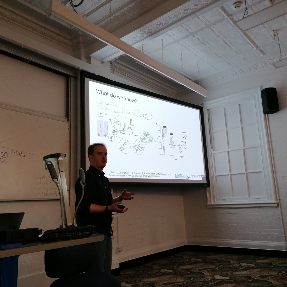 JoshHolloway93's tweet photo. An excellent afternoon of science @QUT. Really interesting invited seminar from Nathaniel Corrigan, followed by some great talks from PhD students from @QUT and @UQ_News, including @fred_opj. Thanks to @QUTmaterials and @RACIQld for supporting and organising! https://t.co/kl0aAlpogO