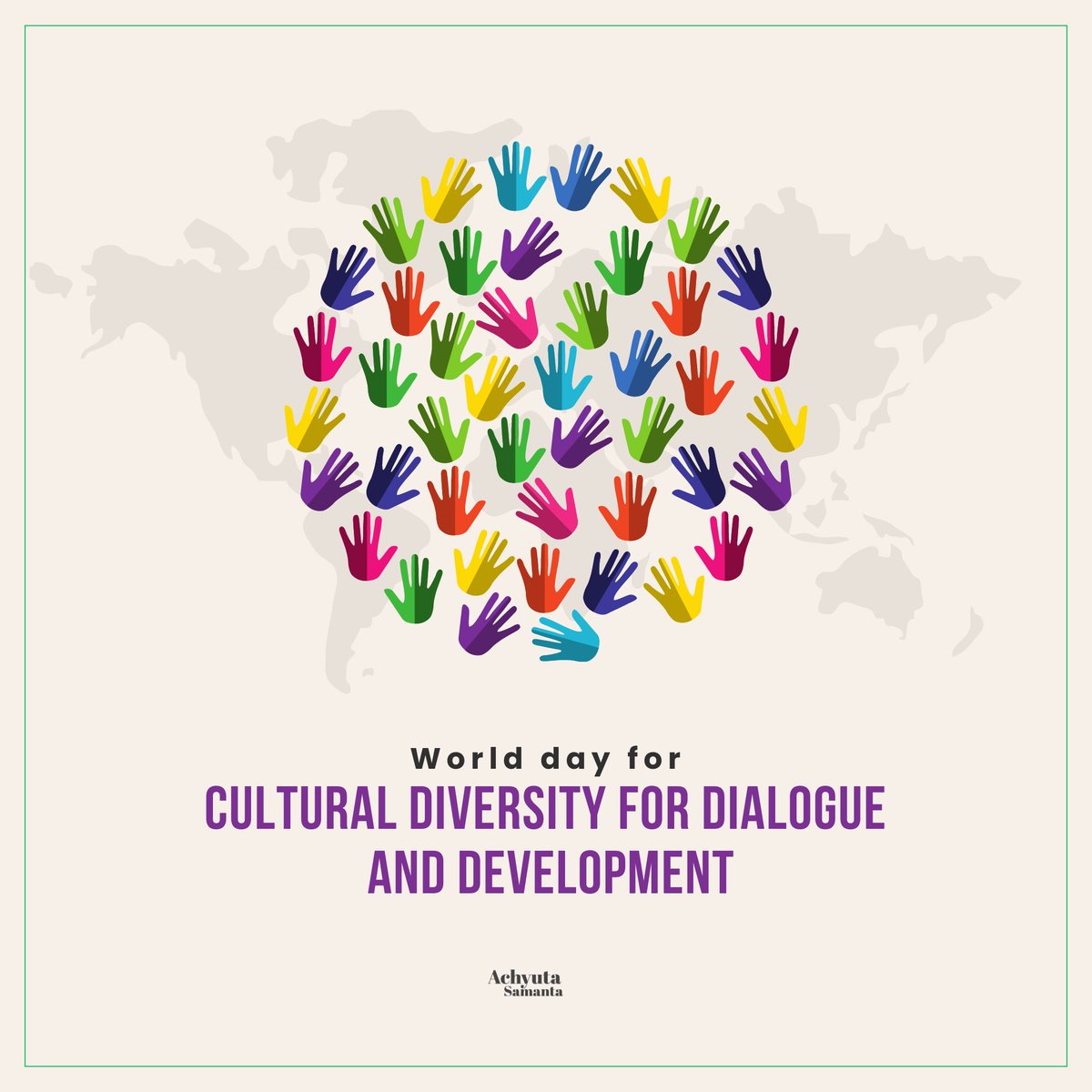On World Day for Cultural Diversity for Dialogue and Development, let's celebrate the rich tapestry of cultures that unite us. Embracing diversity fosters understanding, dialogue, and progress. Proud to see KIIT and KISS as vibrant examples of cultural harmony and development.