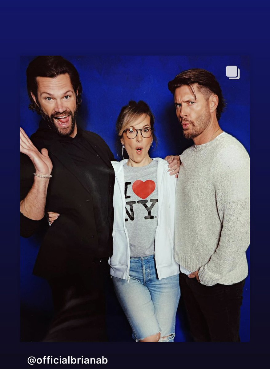 JAcklesNews's tweet image. Jensen Ackles, Jared Padalecki and Briana Buckmaster #spnnj #njcon #spncon