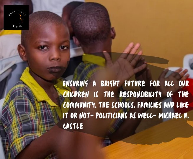 The boy child's #mentalhealth matters, the best the society can do is to offer emotional supports to help them build resilient to cope in trying times and become responsible adults #boyslivesmatter #MentalHealthWeek #childsafety #GodMorningTuesday