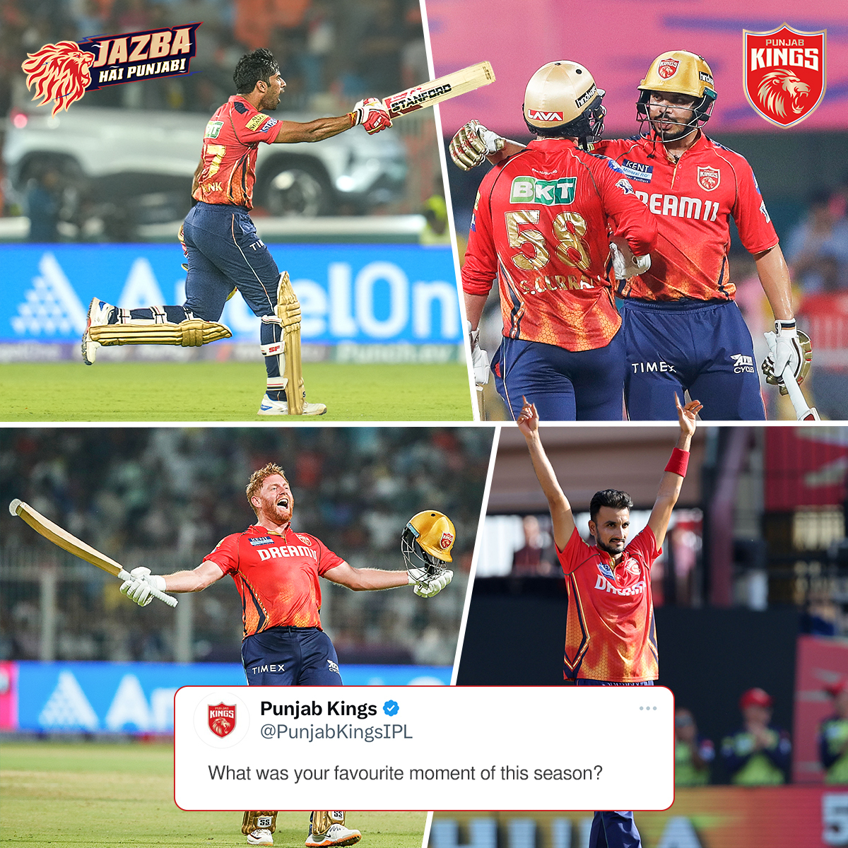 Thrilling encounters, explosive knocks, brilliant spells - this season had it all! 🤩🔥 #SherSquad, let us know your favourite moment! ⬇ #SaddaPunjab #PunjabKings #JazbaHaiPunjabi #TATAIPL2024