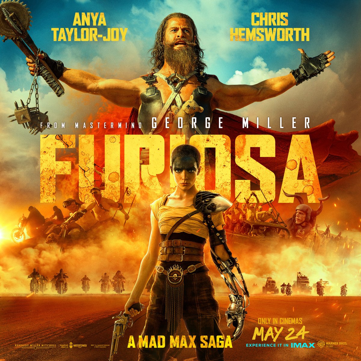 MAD MAX IS BACK! Opening this weekend at Riverside....FURIOSA From director George Miller, the mastermind behind the mindblowing MAD MAX: FURY ROAD...comes a new story in the Mad Max universe....with Anya Taylor-Joy and Chris Hemsworth. Book at ow.ly/YpOu50RE5M4