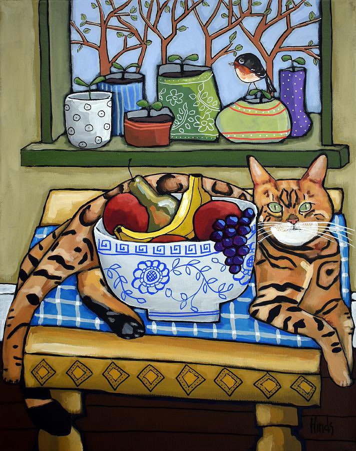 Art today. Bengal Cat. Acrylic on canvas by David Hinds @s_oworld @RezvaniJr @PunjabiRooh @zarafshan @nupur_uk @TheUrgeToWander
