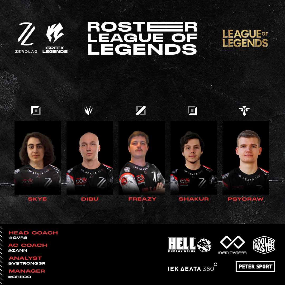 🔥We’re beyond excited to introduce the newest members of our League of Legends team! 🔥

🔝<a href="/Skye52925915/">Skye</a>🇷🇸 
🌴@dibulol🇫🇮
🧙‍♂️<a href="/lolFreaZy/">Freazy</a>🇫🇷
🏹<a href="/ADCShakur/">Shakur</a>🇩🇪 
🛡️@PsYcraw_LoL🇩🇪

Subs: <a href="/Dafnis_lol/">DafnisK</a>🇬🇷 @Rod1asUwU🇬🇷 <a href="/lendacki1/">lendacki</a>🇵🇱

HC: <a href="/GVROUZOS/">Georgios Vrouzos</a>🇬🇷
AC: <a href="/ZannGRE/">Zann</a>🇬🇷
Analyst: <a href="/vStr0ng3r/">vStr0ng3r</a> 🇵🇱