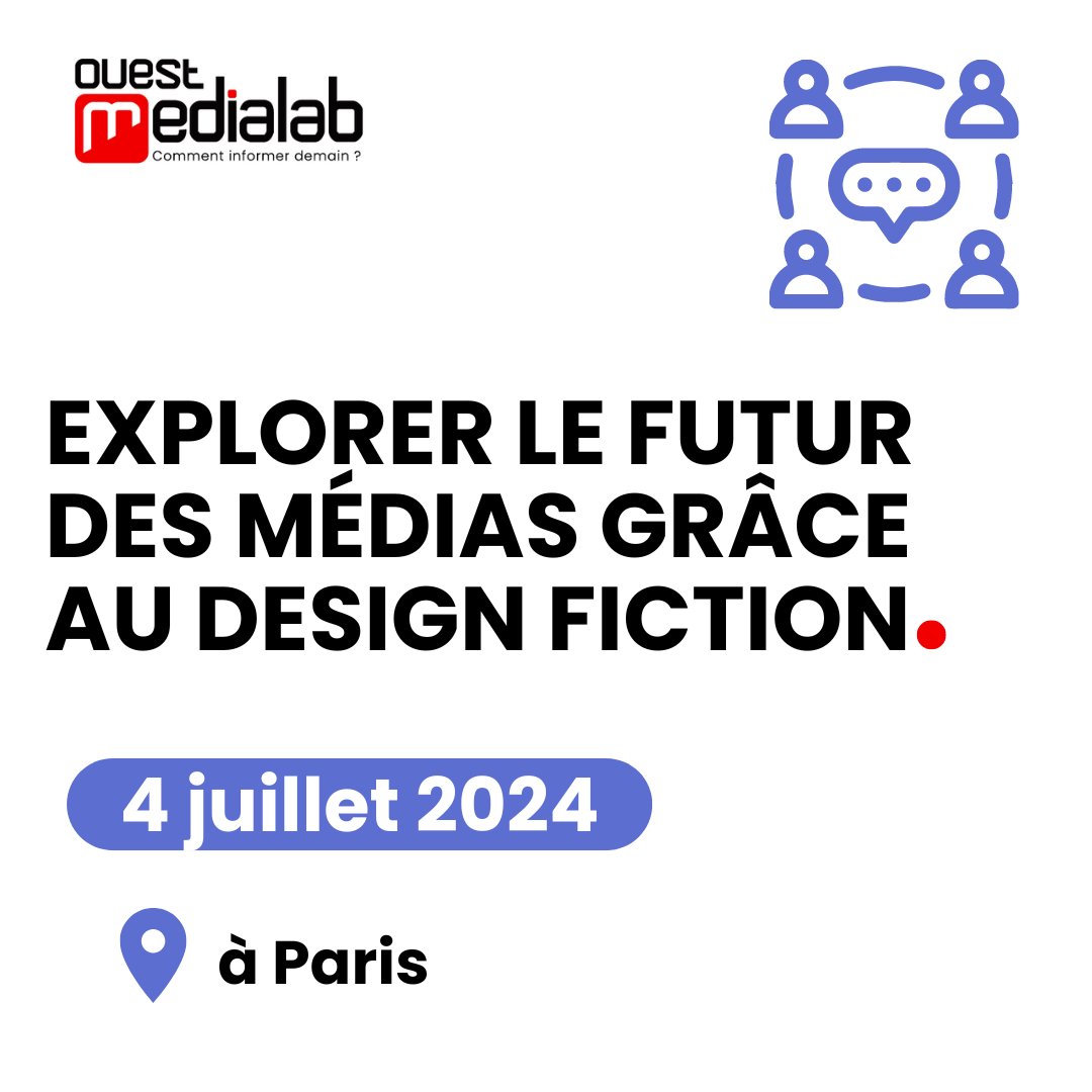 ouestmedialab's tweet image. Comment impulser un futur positif pour votre média ? Avec notre nouvelle formation “Explorer le futur des médias grâce au design fiction”, anticipez les transformations à venir pour votre structure.  

📅RDV le 4 juillet à Paris avec @Kastien 
Inscription👉ouestmedialab.fr/formations-pro…