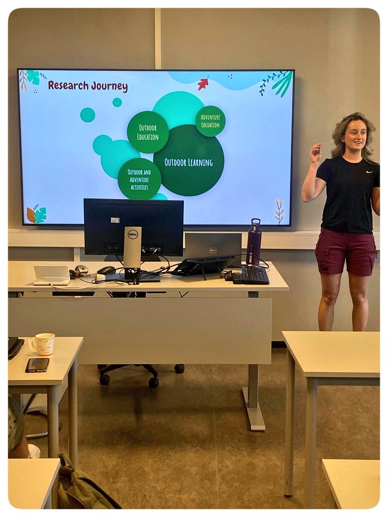 Rachel Rafferty (@rachelraff1) on Twitter photo It was so special presenting my research to the lectures that taught me all those years ago! In 2017 I spent 6 months studying and practicing Norwegian Friluftsliv (outdoor life) on #erasmus. This was transformative for my teaching and inspired my research <a href="/DCU_IoE/">DCU Institute of Education</a> <a href="/UniStavanger/">Universitetet i Stavanger</a> It was so special presenting my research to the lectures that taught me all those years ago! In 2017 I spent 6 months studying and practicing Norwegian Friluftsliv (outdoor life) on #erasmus. This was transformative for my teaching and inspired my research <a href="/DCU_IoE/">DCU Institute of Education</a> <a href="/UniStavanger/">Universitetet i Stavanger</a>