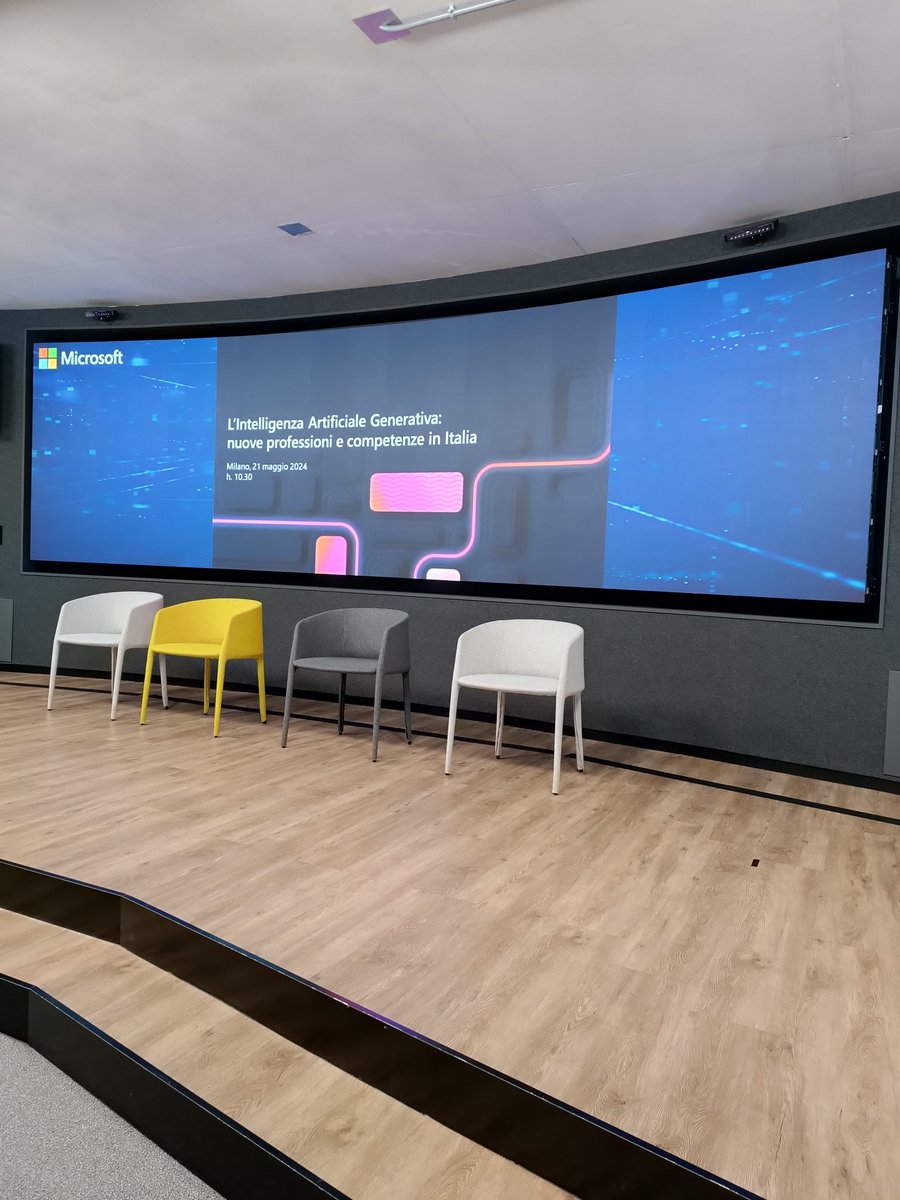 Oggi in #MicrosofHouse per il lancio della Microsoft Virtual Career Fair. Panel con <a href="/fmdigitale/">Fond. Mondo Digitale</a>: "Competenze AI per tutti".
Interverrà la Direttrice Generale della Fondazione, <a href="/MirtaMichilli/">Mirta Michilli</a>, e Giorgio Fontana, studente di Ingegneria Meccanica. #StayTuned <a href="/microsoftitalia/">Microsoft Italia</a>