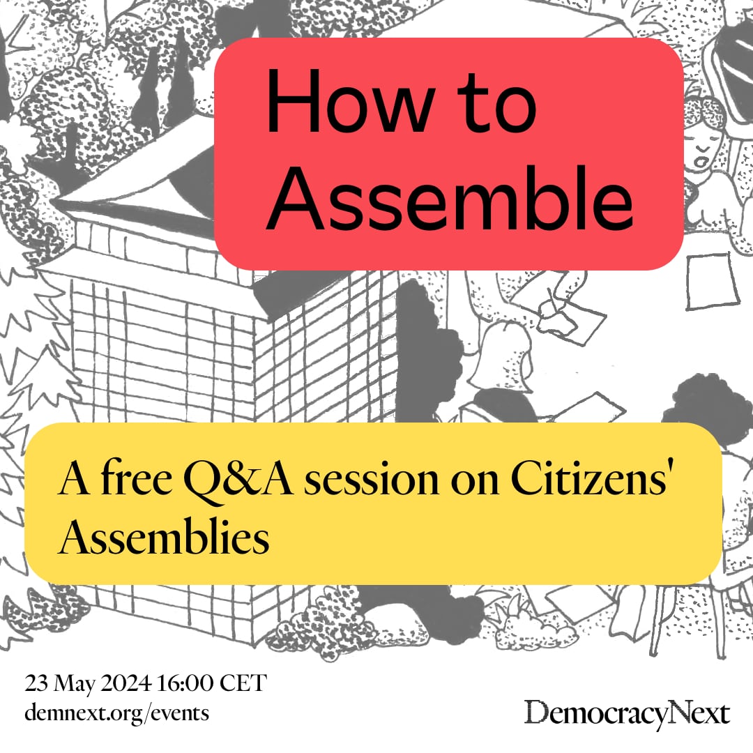🤔 Have questions about Citizens’ Assemblies and how they work? Our second free virtual Q&A session with @ICesnulaityte is this week! ➡️ Register here: zoom.us/meeting/regist…